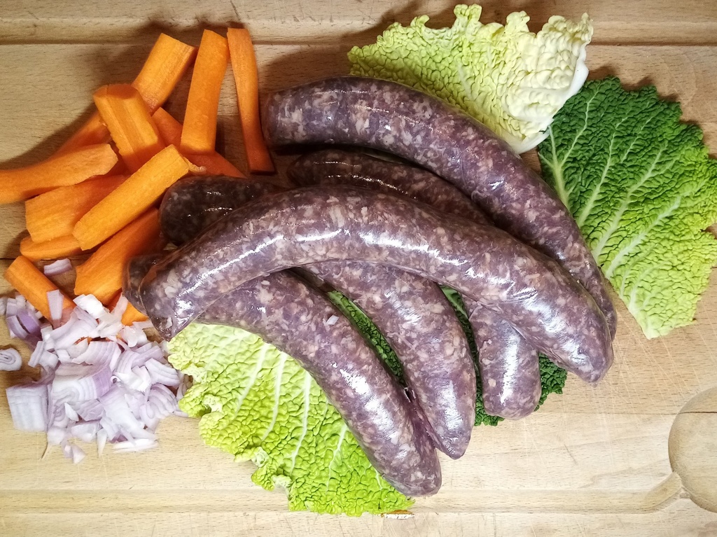 Saucisse de bœuf 15,56€/Kg